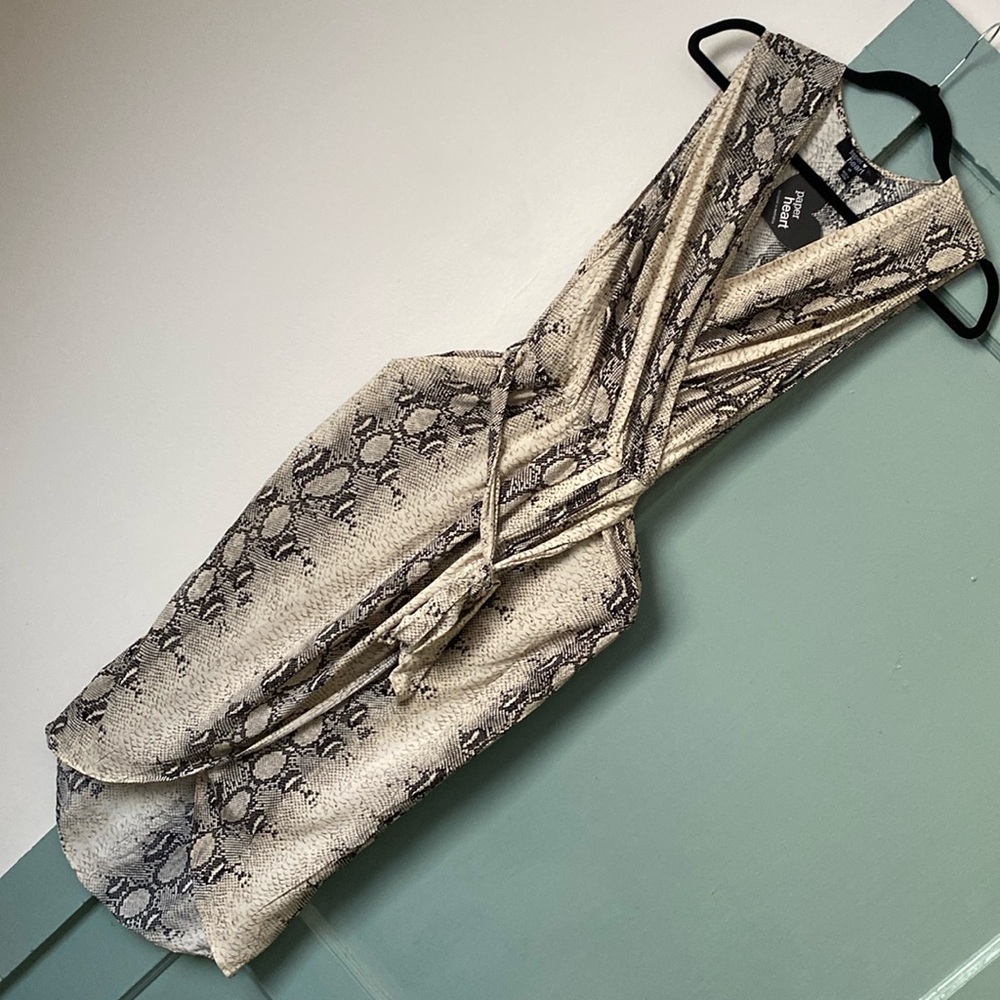 Wrap dress, size medium, snake skin print.